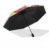 1pc Outdoor Umbrella with Cute Anime Characters - Automatic Opening/Closing, Portable 3-Fold Design, 8-Rib Iron Frame - Perfect Gift for Fans, Tr