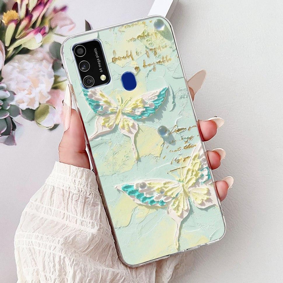 Cute Cat Caroon Cover For Samsung Galaxy A21s Case Soft Silicone Fundas Phone Cases For Samsung A 21s A21s SM-A217F Full Bumper