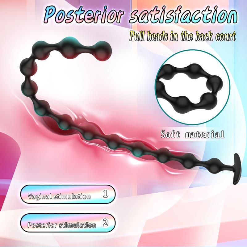 Sex Toys 13 Bead Ultra Long pull Bead Silicone Anal plug Soft and Smooth For Both Men and Women Anal Masturbation Massage Toy