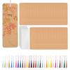 Blank Bookmarks with Clear Bookmark Sleeve Multifunction Paper Book Marks Kit for DIY Craft Wedding Party Birthday Favor Decor