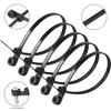 100-400Pcs Screw Hole Cable Ties Nylon Self-Locking Loop 4x150/200MM Wrap Bundle Mount Organizer Fastening Straps Fasten Zip tie