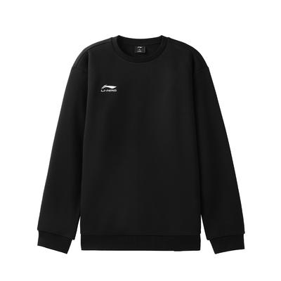 Li Ning Толстовки Унисекс Черные С Круглым Вырезом Средние AWDVH11-1
