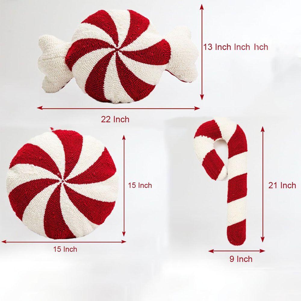 Plush Christmas Cartoon Pillow Soft Red Decoration Pillow New Winter Pillow  Christmas