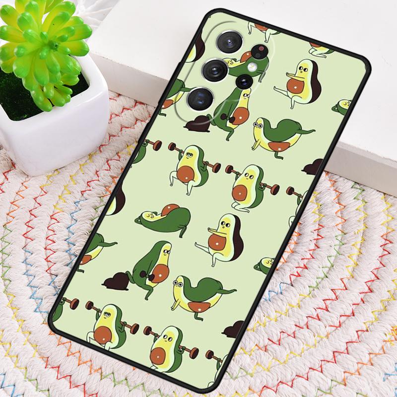 Милый чехол для телефона с авокадо и фруктами из силикона для Samsung Galaxy note 10 pro S26 S25 S24 S23 S22 S21 Plus S25Ultra Capa Cover