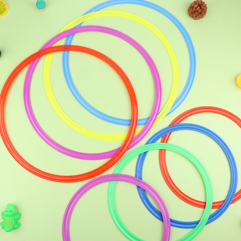 10Pcs Outdoor Funny Physical Training Sport Lattice Jump Rings Portable Football Soccer Speed Agility Training Rings