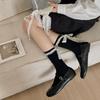 Lace Lace Mid Tube Socks for Women Korean Sweet Princess Style Spring and Autumn Style JK Style Bow Tie Tie Girls' Pile Socks