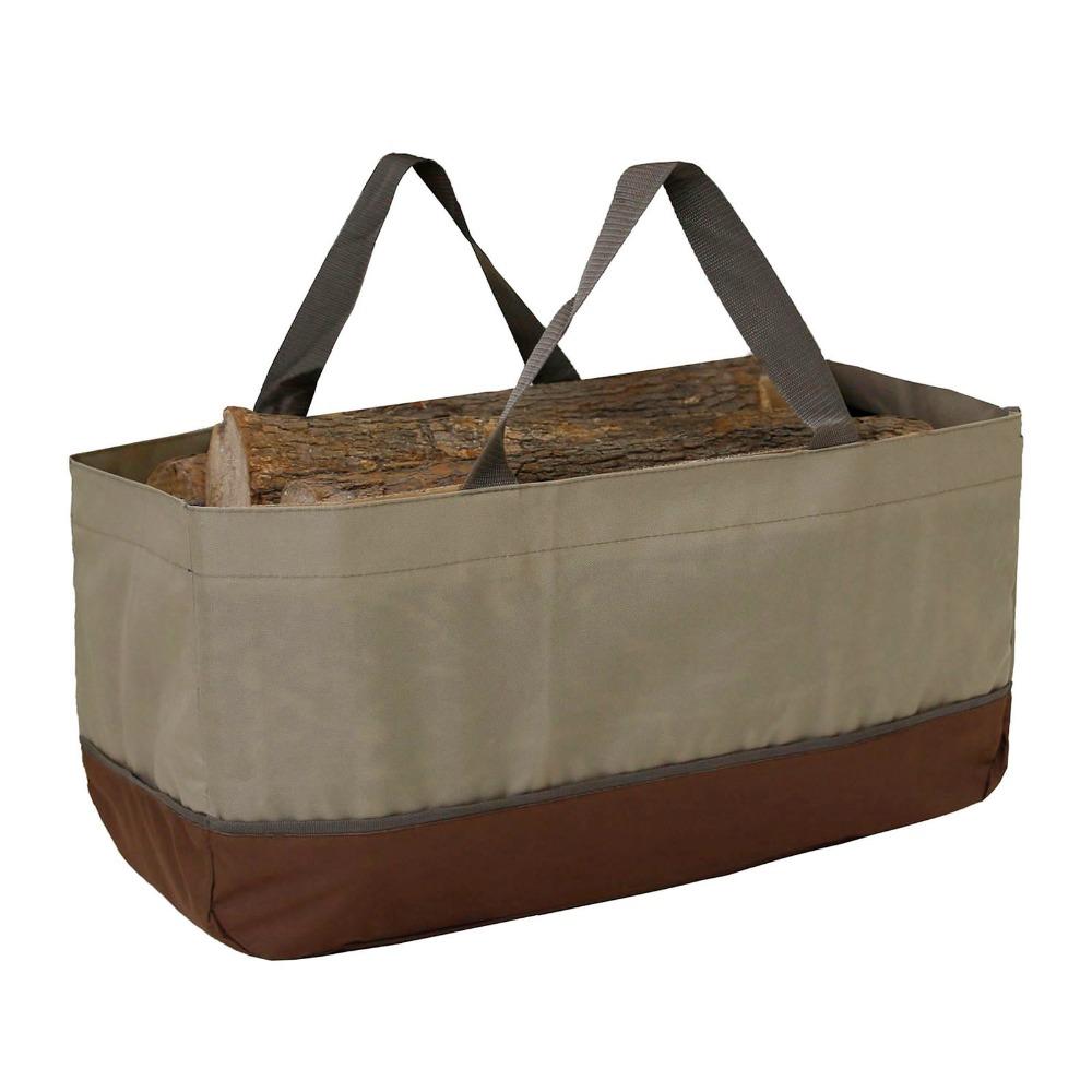 Large Capacity Firewood Log Carrier Durable Log Carrier Tote Fire Wood Holder Bag Outdoor Camping