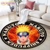 Круглый детский ковер с рисунком Наруто, простой детский ковер с рисунком кролика и пчелы, детский фланелевой ковер, детский ковер с ручным принтом