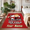 Crystal Velvet Rug Custom Name Text, Soft Non Slip Floor Mat Home DecorFallout Vault Boy