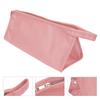 Hair Dryer Storage Bag PU Leather Waterproof Dustproof Carry Bag with Hanging HookPink