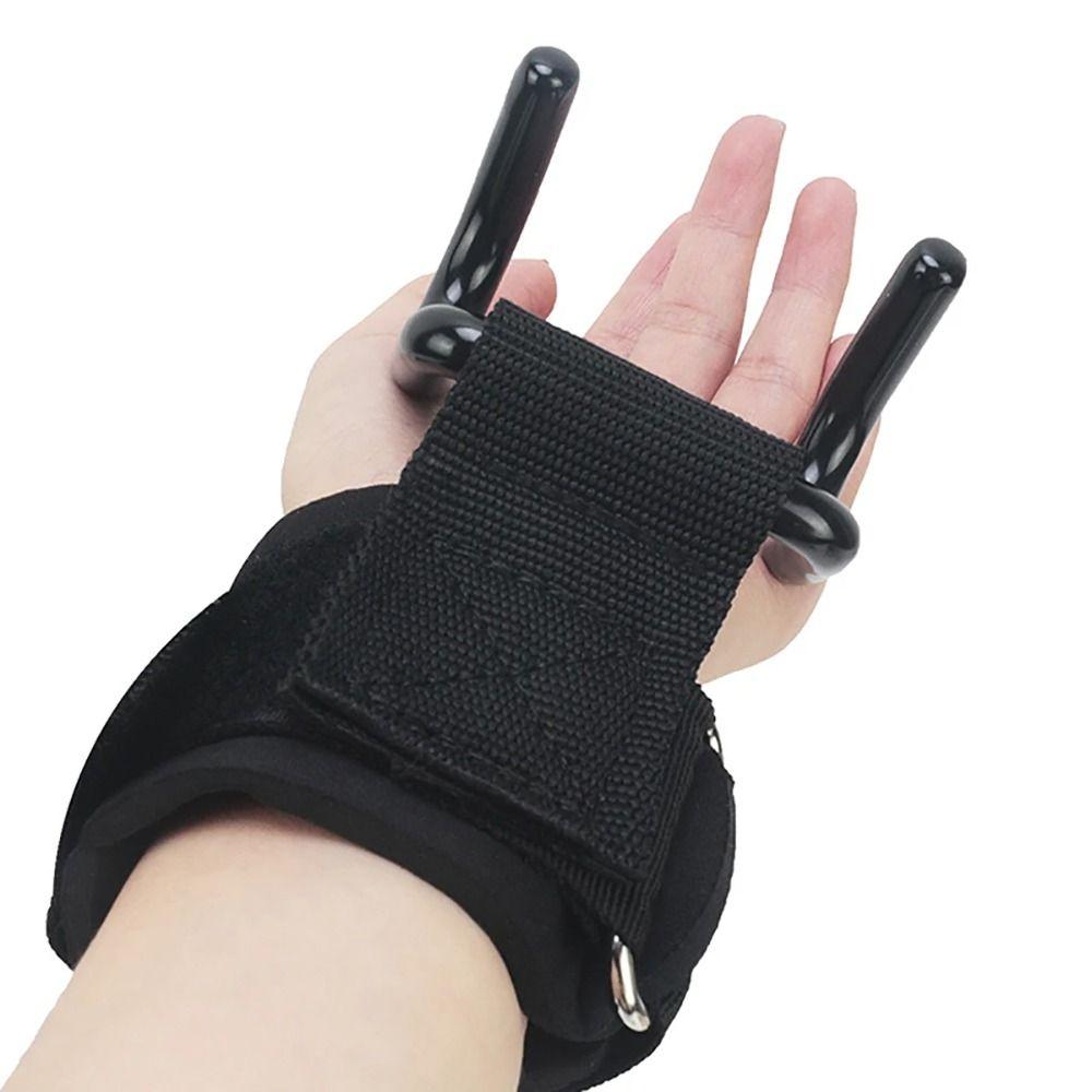 1/2Pcs Weight Strap Hand-Bar Wrist Strap With Wrist Wraps Gym Fitness Hook Weight Lifting Hooks