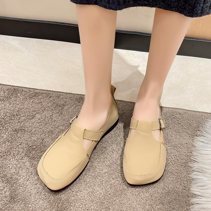 Модные женские туфли на плоской подошве из натуральной кожи, лоферы 2024 года, весна и осень, новые удобные туфли на плоской подошве с мягкой подошвой