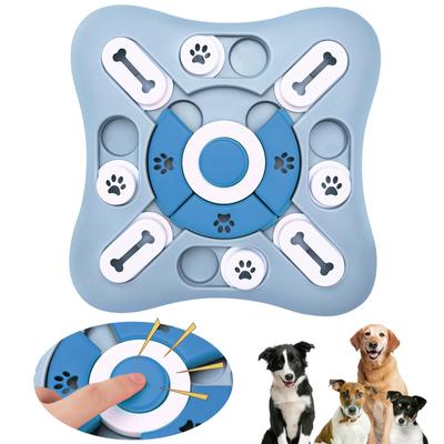 Игрушки для собак, медленная кормушка, интерактивный диспенсер для увеличения IQ щенка, нескользящая миска для медленного еды, головоломка для домашних животных, обучающая игра для кошек и собак