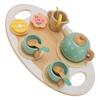 Pretend Play Tea Party Set Interesting Smoother Edges Vivid Details Play Food Accessories for Toys 