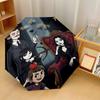 The Addams Family Windproof Auto 8 Rib Folding Umbrella Portable Outdoor Parasol