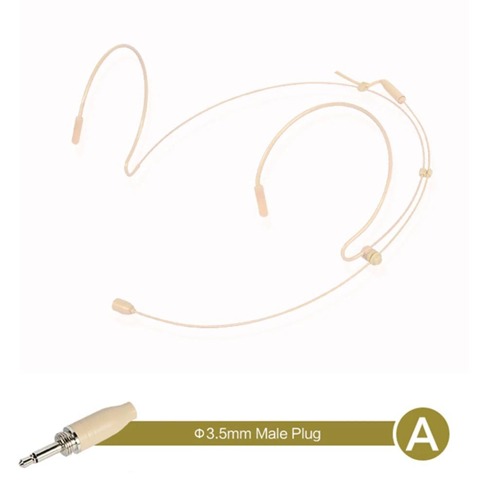 Double Earhook Headset Microphone Headworn Microphone HotSale For Shure Wireless Omnidirectional Condenser Cartridge Firmly Wear