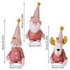 Cute Santa Claus Doll Decor Pink Merry Christmas Decorations  Home Xmas Decor