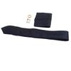 8cm Men Necktie Set Blue Gold Ring Stylish Comfortable Skin Friendly with Cufflinks Handkerchief