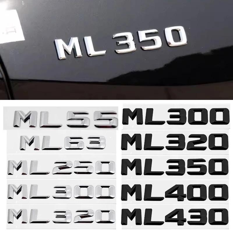 3D ML55 63 250 300 320 350 400 430 ABS Car Rear Trunk Badge Letter Sticker