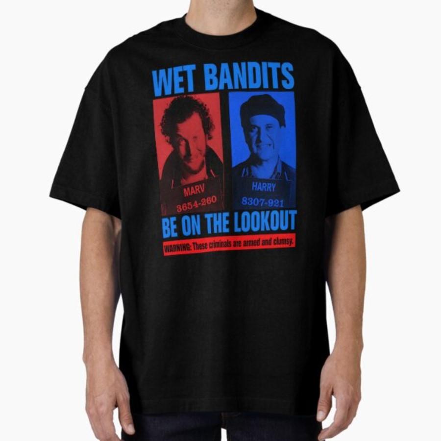 Wet Bandits Mugshot Funny Christmas T shirt for Men Women Hiphop Streetwear Short sleeve Tops 100 Cotton TShirt 09253