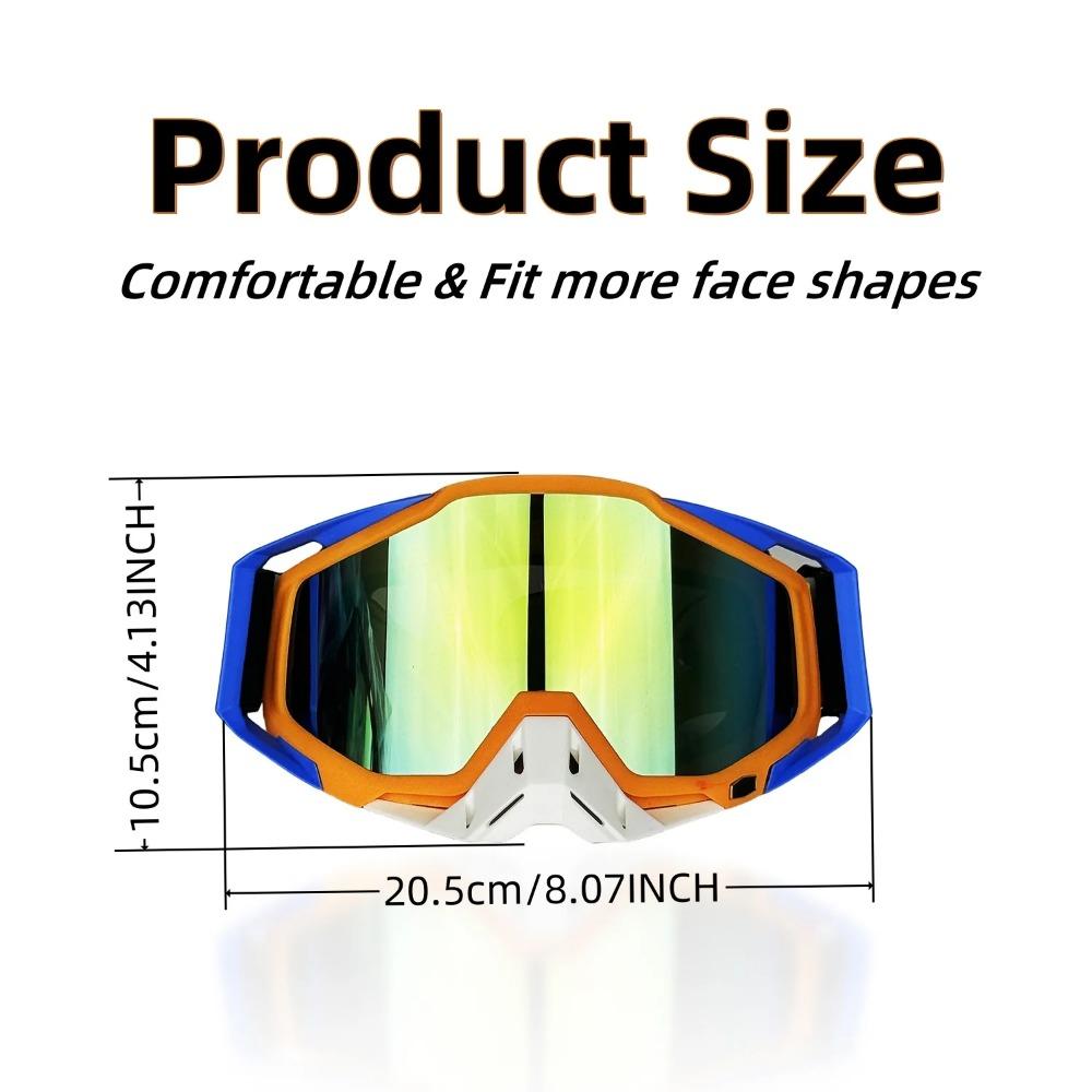 Очки для мотокросса для мужчин, мотоциклы, ветрозащитные и устойчивые к песку, съемные очки для внедорожного шлема, аксессуары для мотокросса