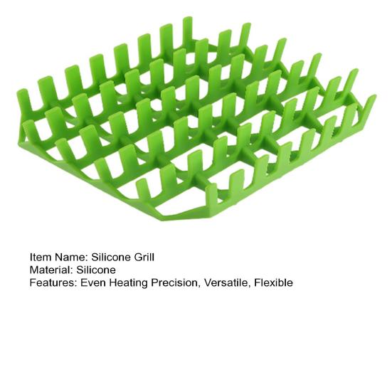 Силиконовый вкладыш для фритюрницы Yousheng с разделителем, квадратные многоразовые вставки, подставка для фритюрницы пищевого класса для приготовления хот-догов на гриле