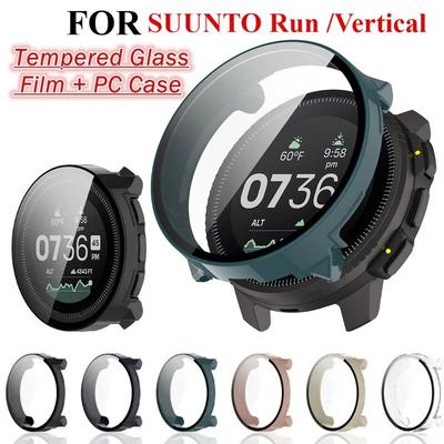 Стекло с пластиковым корпусом для Suunto RUN Универсальный бампер Защитная крышка от царапин + Защитная пленка для экрана для Suunto Vertical