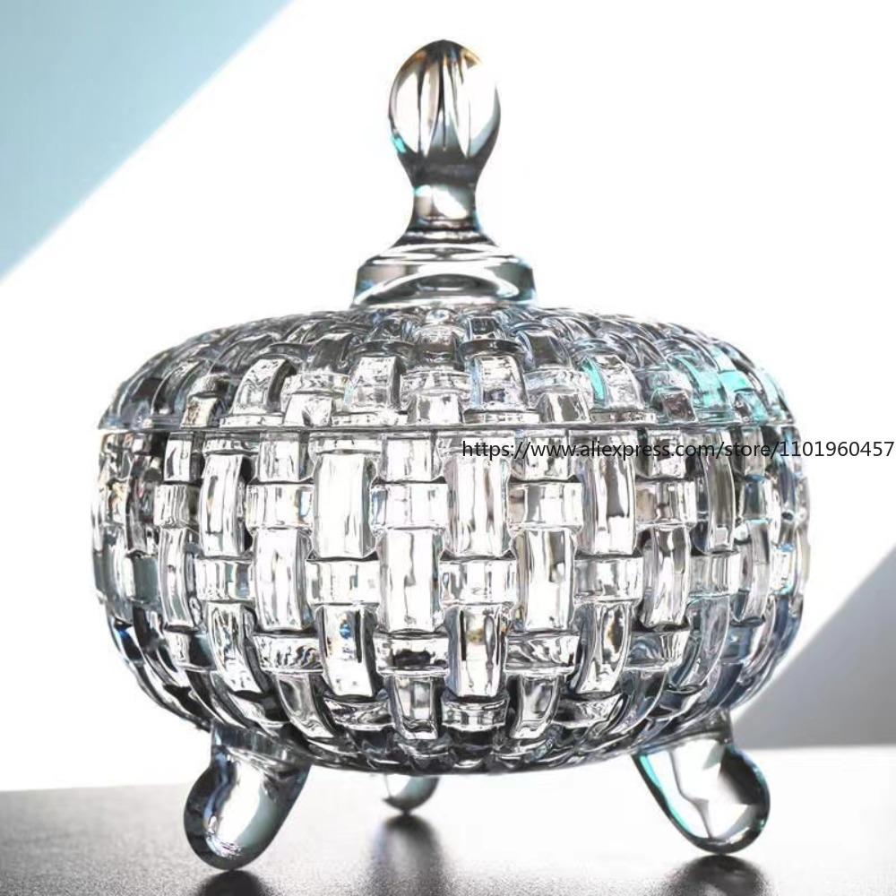 2 шт. банки для конфет, стеклянные креативные банки для дома, европейский стиль с крышкой