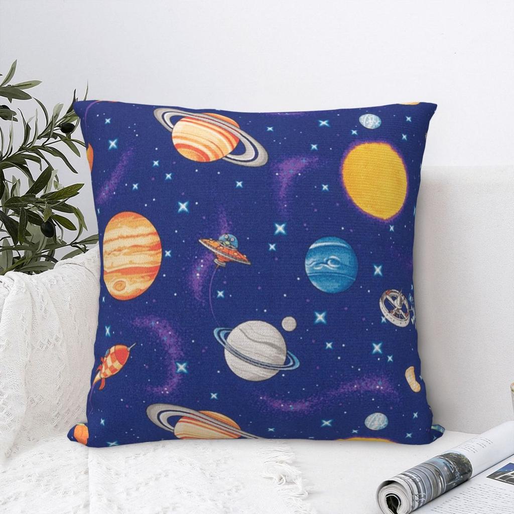 Солнечная Система Космос Планеты Вселенная Квадратная Наволочка Чехол для Подушки Наволочка Чехол для Декоративной Подушки для Дома Спальни Автомобиля