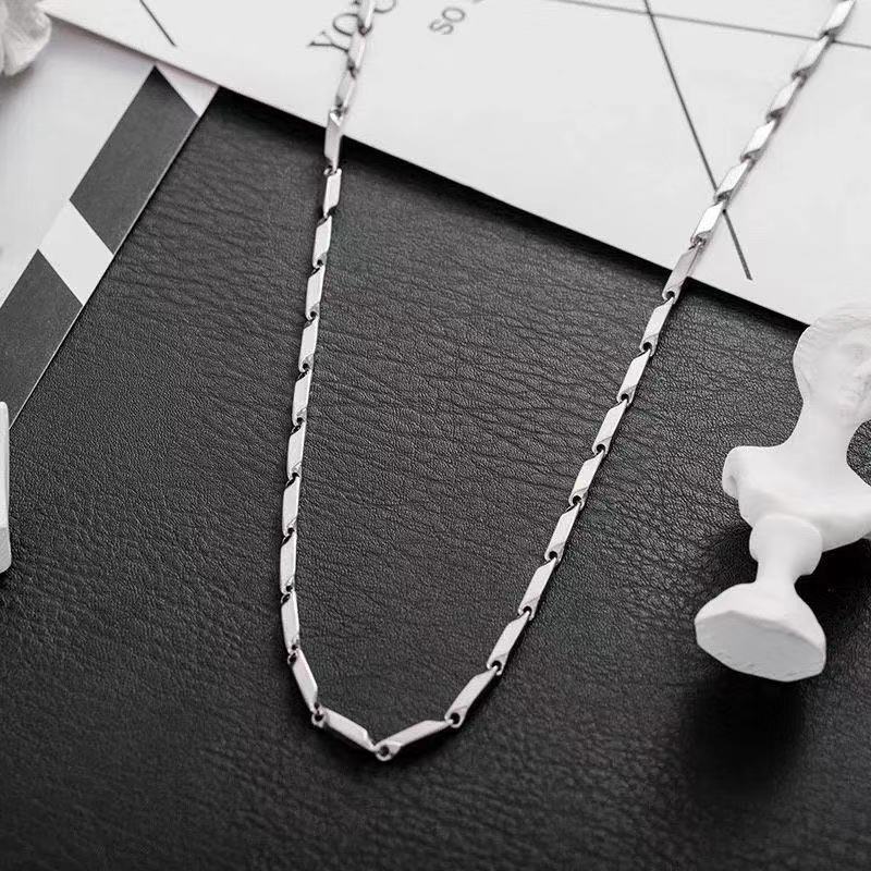 Модное высококачественное новое ожерелье из титановой стали, цепочка из дыни, цепочка из нержавеющей стали для мужчин и женщин, модное ожерелье, подарок