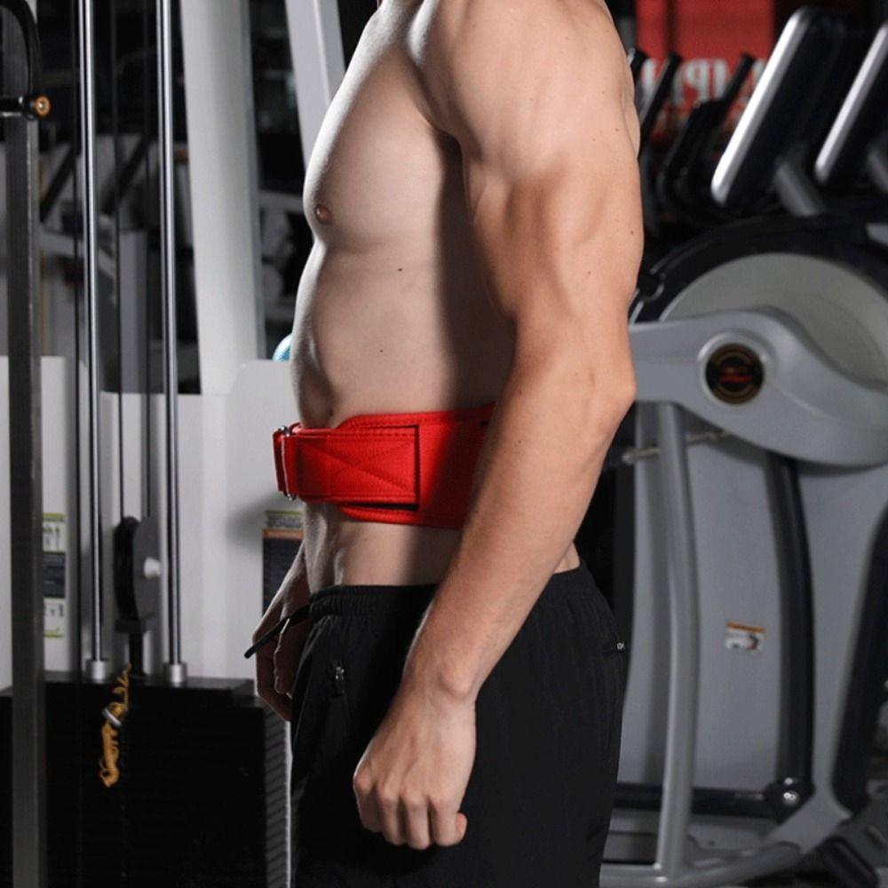 Безопасная поддержка талии для тяжелой атлетики Регулируемый тренировочный пояс для силы Дышащий фитнес-пояс Становая тяга