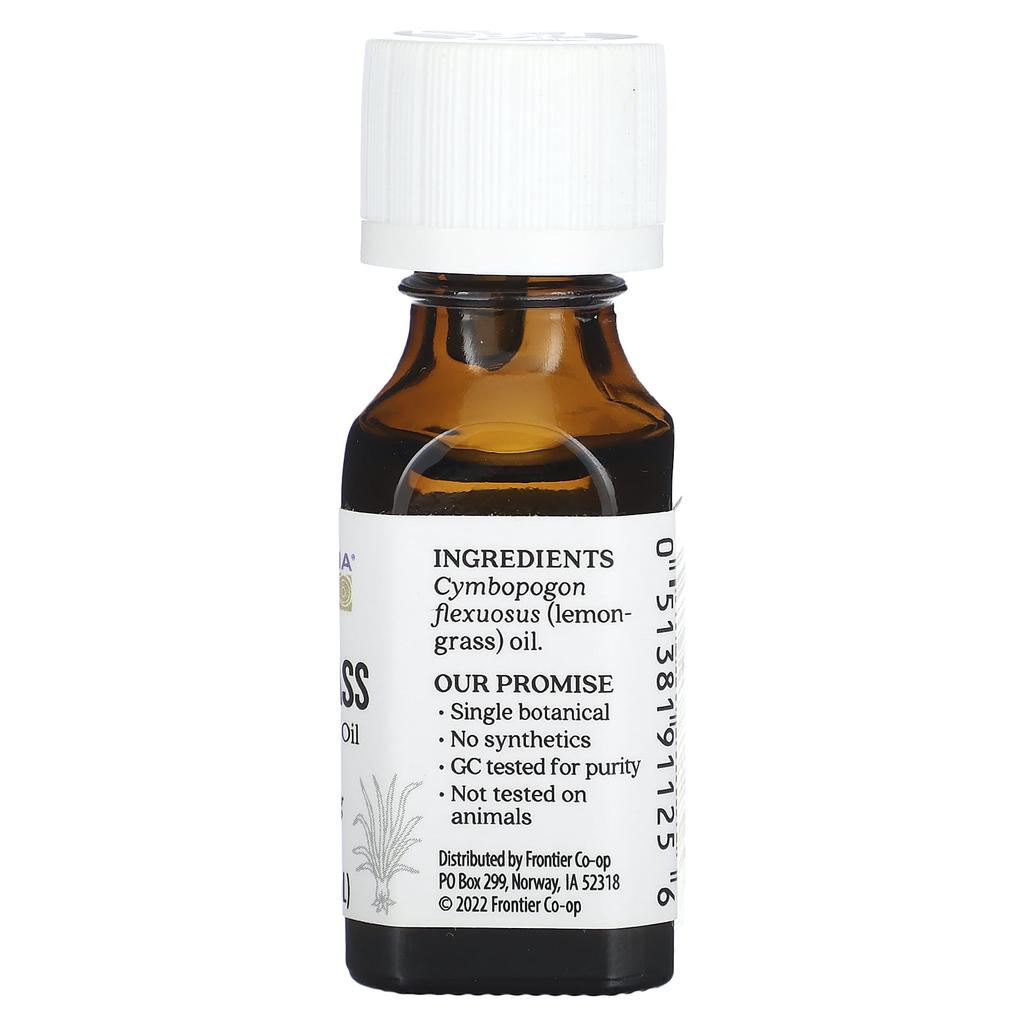 Pure Essential Oil, Lemongrass, 15 Ml (0.5 Fl Oz)