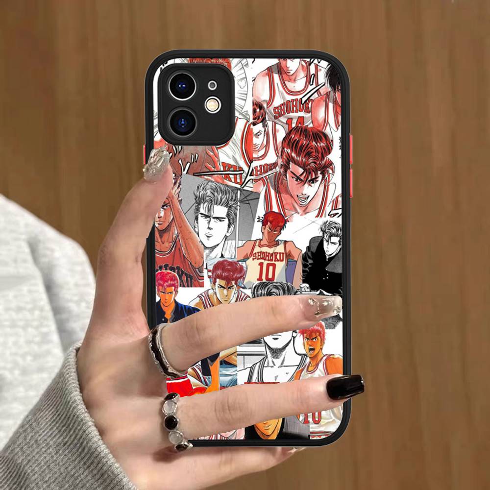 Japanese S-SLAM D-DUNK Phone Case For IPhone 16 15 14 13 12 11 Pro Max 7 8 6 6s Plus Matte Cover