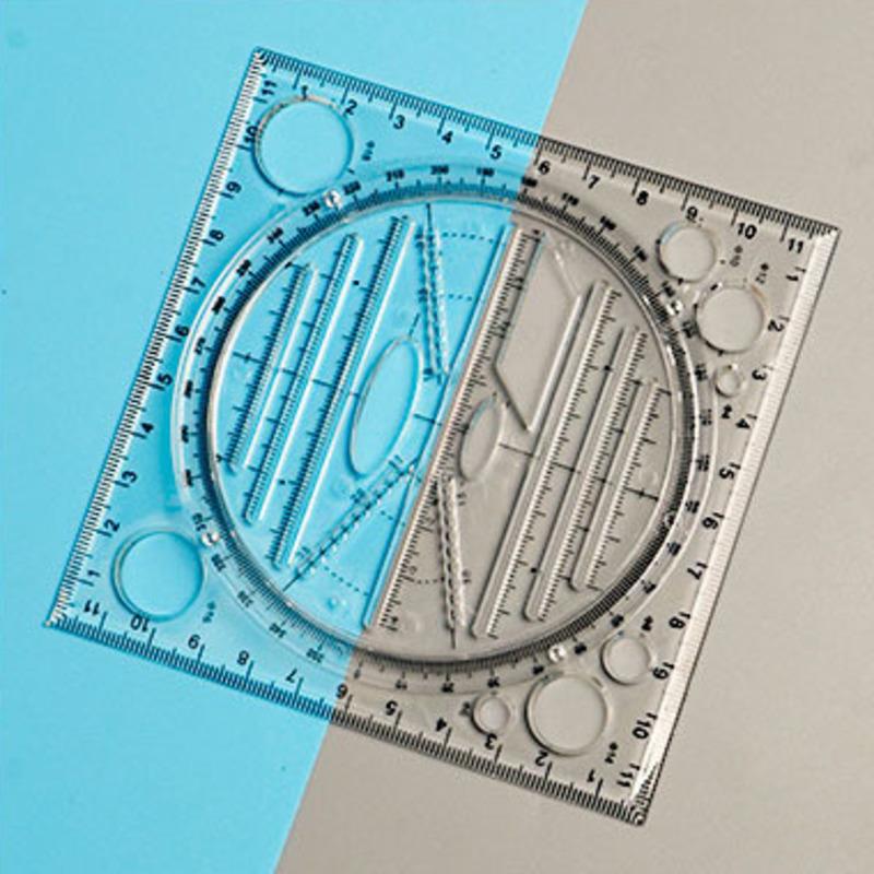 1 шт. канцелярские принадлежности круглый многофункциональный активный чертеж вращающийся транспортир линейка круг