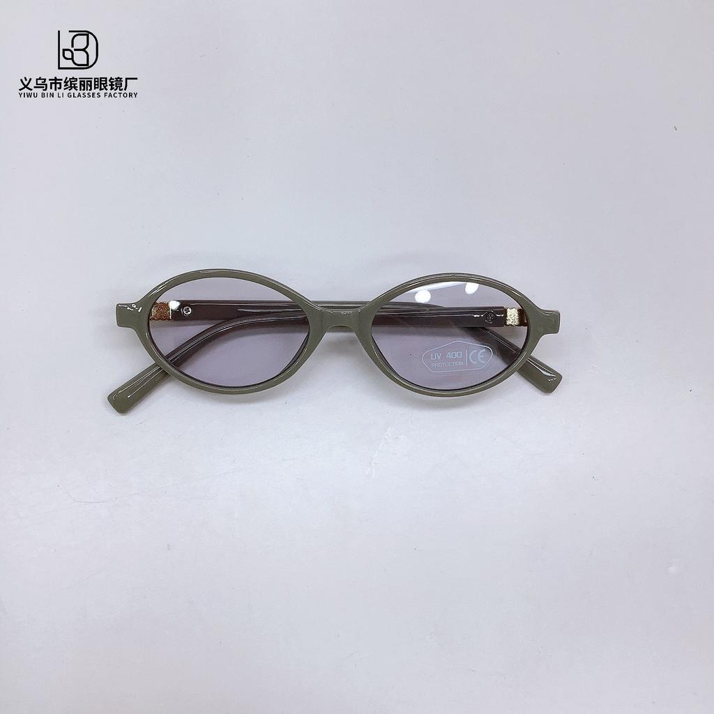 Модные детские солнцезащитные очки Тренд Детские солнцезащитные очки Ботаник Овальная оправа Детские очки
