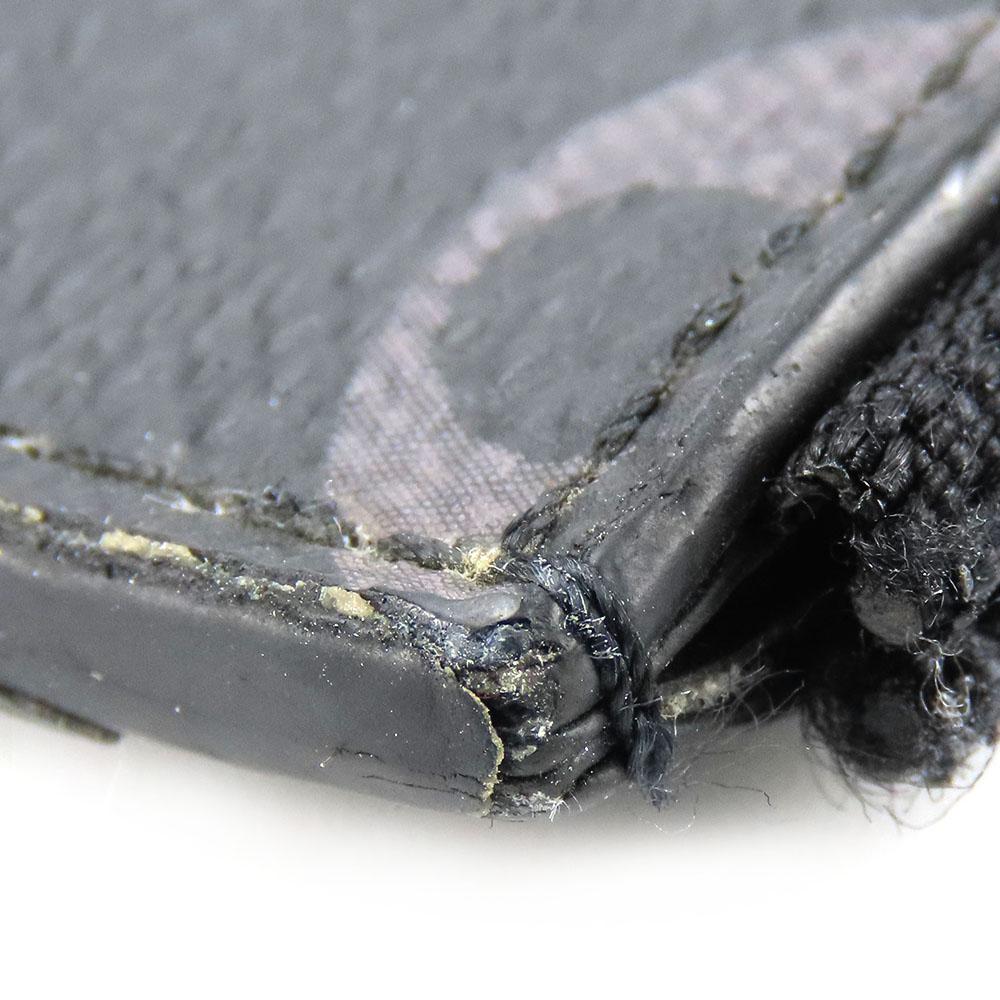 Used LOUIS VUITTON Coin case Coin card holder M30271 Taiga/Monogram Eclipse Aldoise black Card Case