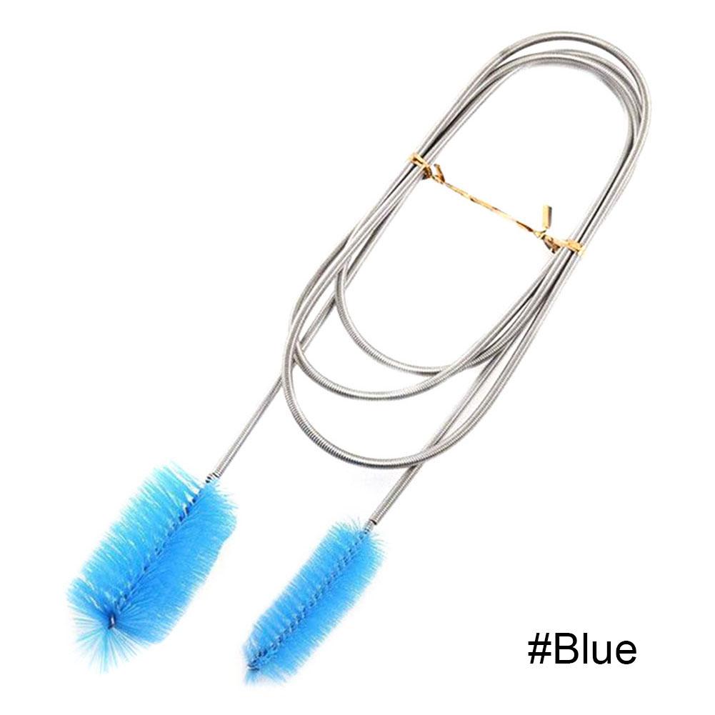 1 шт., щетка для чистки аквариума, гибкая изогнутая трубка из нержавеющей стали, щетка для чистки аквариума, аксессуары