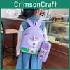 Charming Unicorn 3d Pvc Backpack For Preschoolers With Large Capacity And Waterproof Features Ideal For School Activities
