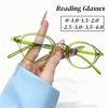 High Definition Women Reading Glasses Men Retro Oval Frame Presbyopia Trendy Blue Light Blocking Far Sighted Eyewear 0+1.0+4.0