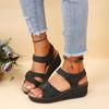 Women Sandals Summer Heels Sandalias Soft Bottom Wedges Shoes For Women  Platform Sandals Luxury Shoes On Heel