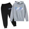 New children's sweater set European and American new children's clothing fleece hoodie set wholesale