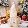 Christmas Decorations 30CM Glowing Gnome Knitted Doll with Led Night Light for Home Xmas Decor Cute Holiday Ornament,Gifts