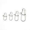 Stainless Steel Swivel Lure Connector Lock Snap Connector Swivel Connector Fishing Snaps Clips