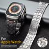 Деловой стальной ремешок для Apple Watch Ultra 2 49 мм 10 42 мм 46 Браслет для iWatch 9 8 7 6 5 4 se 45 мм 44 мм 40 38 мм Ремешок