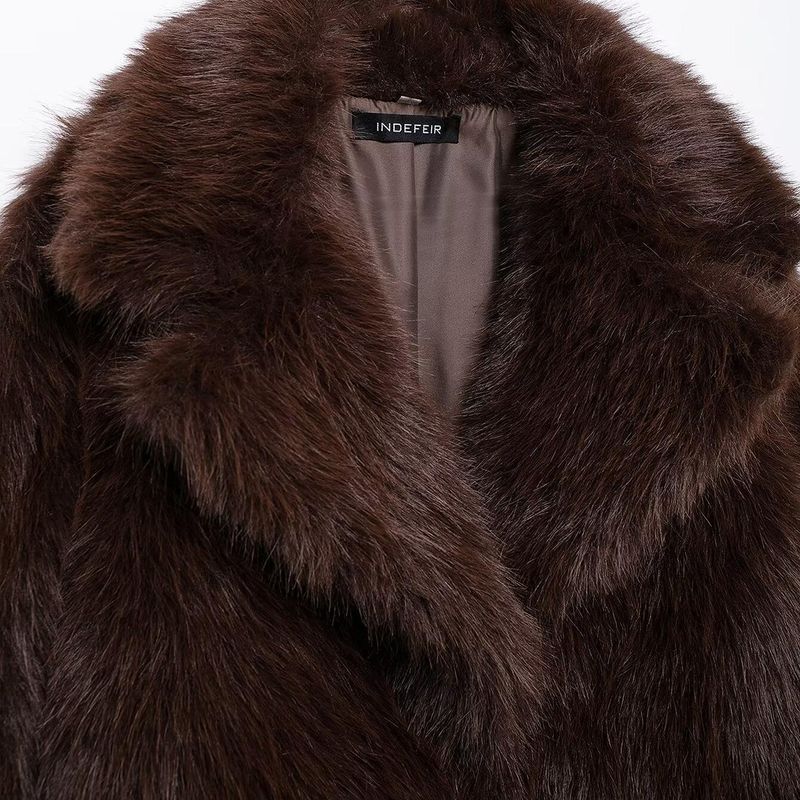 Kaslead Новое поступление Женская одежда Модный стиль Модная куртка с эффектом искусственного меха Верхняя одежда 5320872