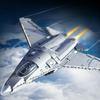 735PCS Military Series Air Force Sixth-generation Fighter Jet Building Block Children's Toys No BOX