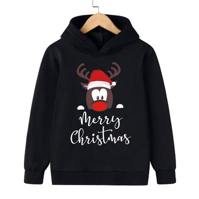 Толстовки с капюшоном Manga Cartoon Christmas, забавная детская рождественская одежда для детей, девочек и мальчиков, толстовка Manga с капюшоном для малышей, повседневный топ