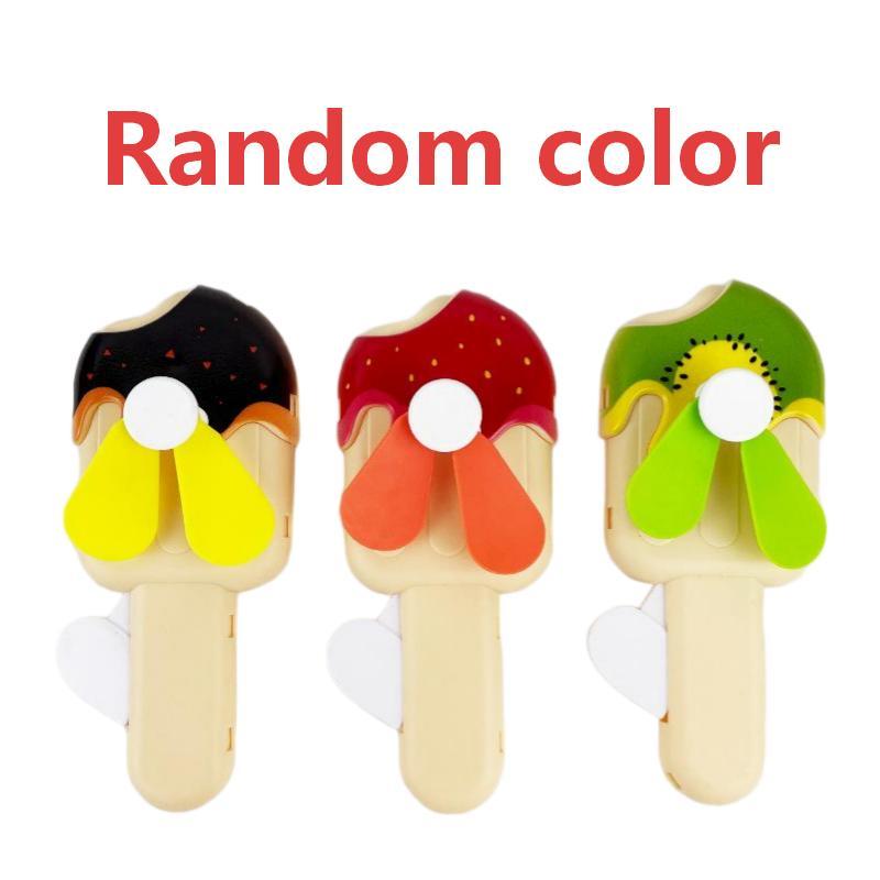 Cute Donut Manual Hand Press Fan No Battery Required Mini Cooling Toy for Kids Theme Party Giveaway Gifts