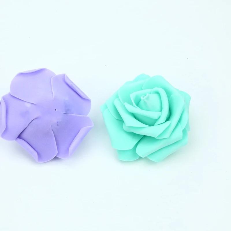 Искусственные цветы 7 см Роза из пенопласта Цветок Дом Комната Свадебное украшение Свадебные аксессуары Распродажа Скрапбукинг Брошь Ручная работа