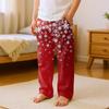 Детские мягкие удобные пижамные брюки, повседневные, с рождественским принтом, домашние штаны